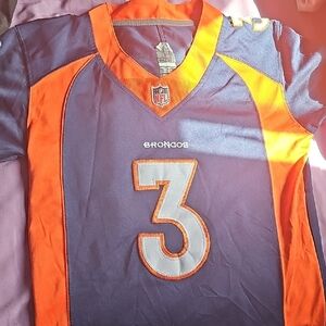 Nike Kids Blue and Orange Broncos Jersey